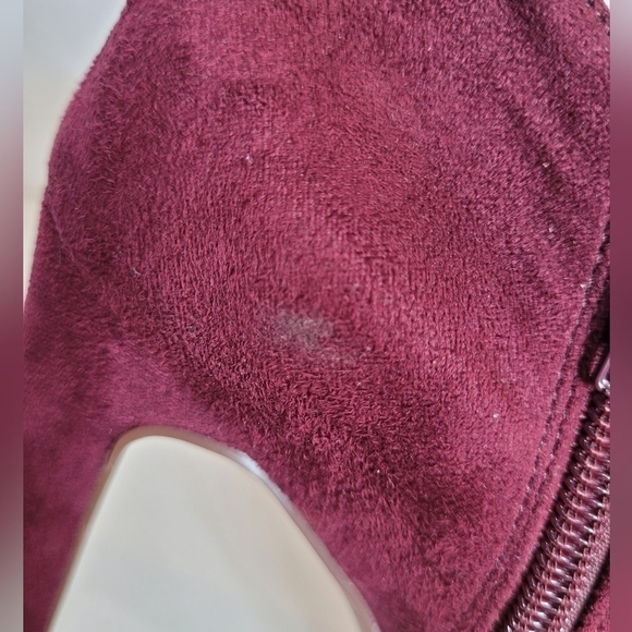 Marc Fisher Faux Suede September2 - Dark Plum Ankle Bootie - Size 6.5 - Picture 11 of 13